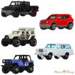 Matchbox : Jeep 5 db-os fém kisautó szett