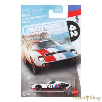   Matchbox Tematikus kisautók: 1968 Lamborghini Miura P400 S kisautó