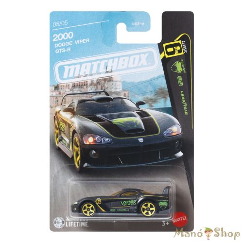 Matchbox Tematikus kisautók: 2000 Dodge Viper GTS-R kisautó