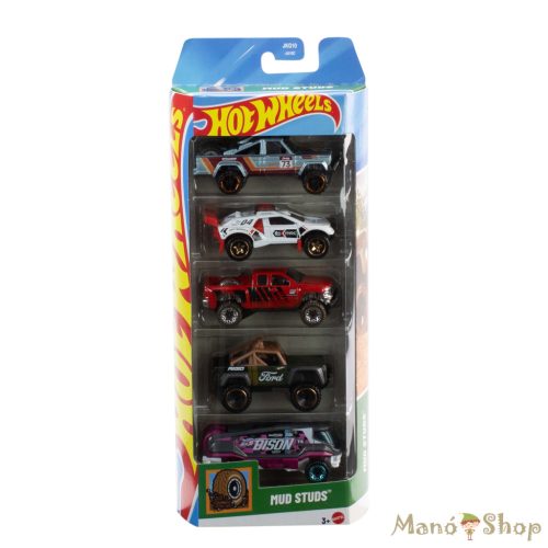 Hot Wheels Mud Studs™ 5 darabos kisautó készlet