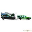 Hot Wheels : Track Fleet : Volvo 240 Drift Wagon & Camper lakókocsi szállító jármű