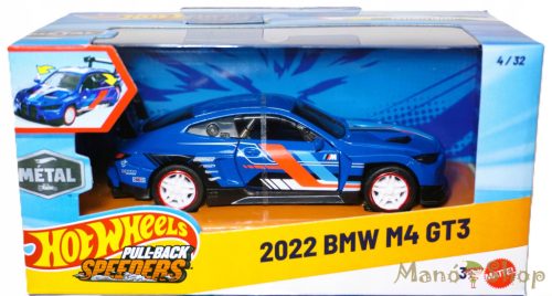 Hot Wheels - Felhúzható kisautó - 2022 BMW M4 GT3