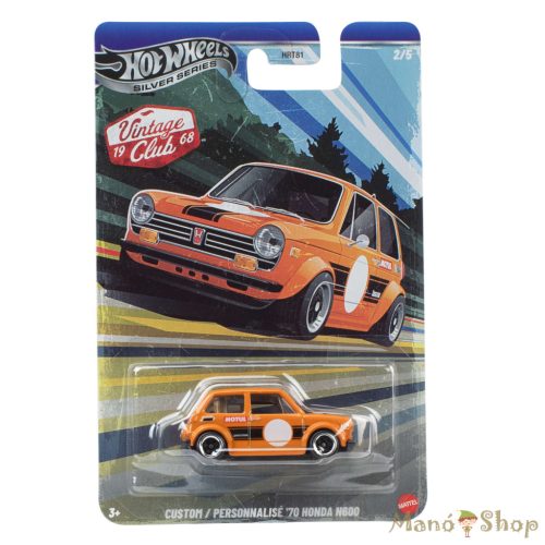 Hot Wheels Silver Series – CUSTOM '70 HONDA N600 (Vintage Club)