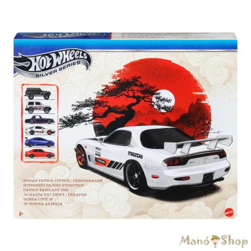 Hot Wheels: Silver Series: Japan Style 6 darabos kisautó szett