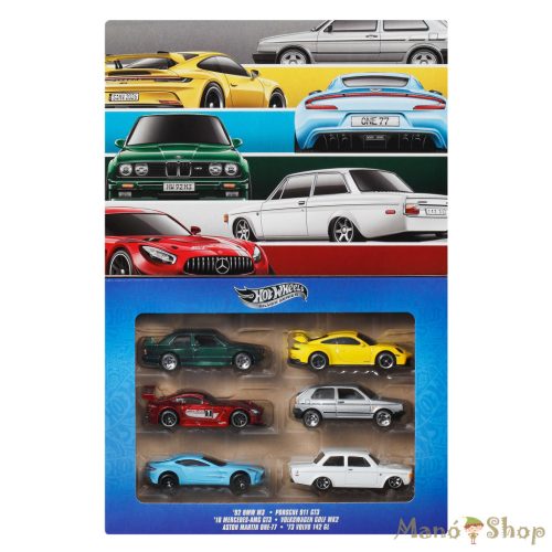 Hot Wheels: Silver Series: Euro Style 6 darabos kisautó szett