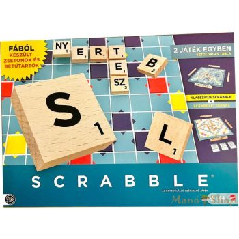 Scrabble Original és társas 2 az 1-ben - fából (JLJ67)