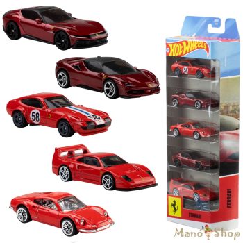 Hot Wheels 5-Car Pack – Ferrari