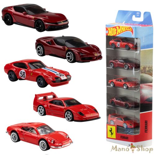 Hot Wheels 5-Car Pack – Ferrari