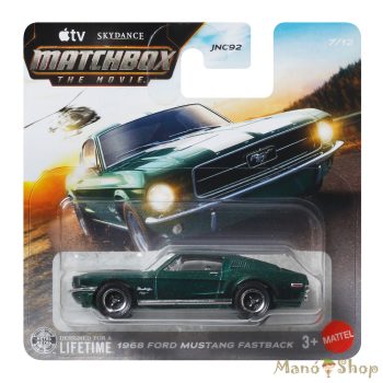 Matchbox: 1968 Ford Mustang Fastback sötétzöld kisautó