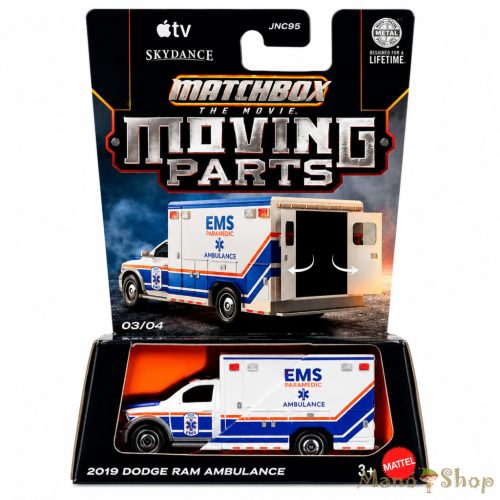 Matchbox The Movie Moving Parts: 2019 Dodge Ram Ambulance kisautó
