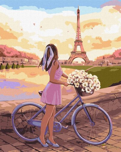 IDEYKA - Számfestő 40x50 - Romantika Párizsban