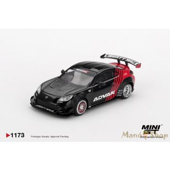 Mini GT - 1/64 Toyota GR86 LB-Nation ADVAN fekete/piros