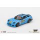 MINI GT: 1/64 RE Amemiya RX-7 (FD3S) D1GP 2024 világoskék (Shibatire / Matsukiyo #7): Bliszteres kiadás
