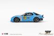 MINI GT: 1/64 RE Amemiya RX-7 (FD3S) D1GP 2024 világoskék (Shibatire / Matsukiyo #7): Bliszteres kiadás