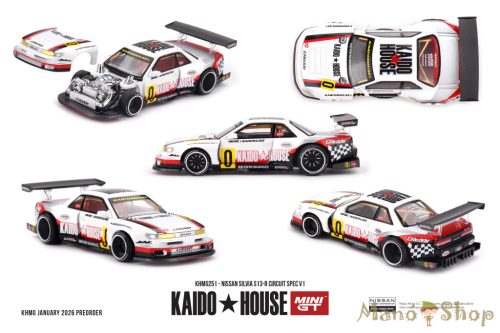 Kaido House x MINI GT: 1/64 Nissan Silvia S13-R Circuit Spec V1 KHMG251
