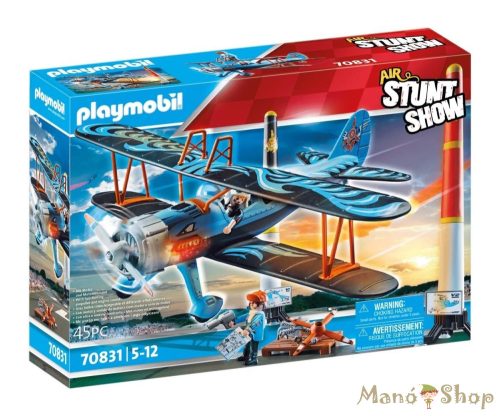 Playmobil - Air Stuntshow " Főnix" kétfedelű repülő 70831