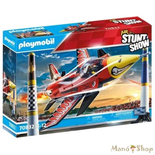 Playmobil - Air Stuntshow "Sas" sugárhajtású repülő felhúzható motorral 70832