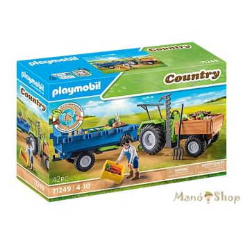 Playmobil - Traktor utánfutóval 71249