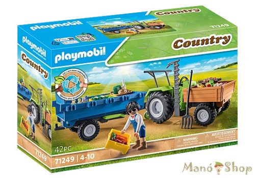Playmobil - Traktor utánfutóval 71249