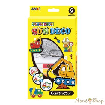AMOS - Glass Deco Munkagépek üvegfestő szett