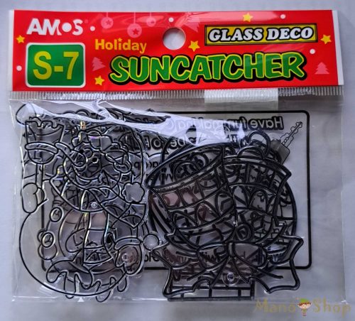 AMOS - Glass Deco Karácsonyi Díszek üvegfestékhez 6 db-os