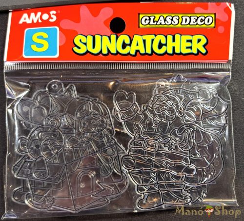 AMOS - Glass Deco Karácsonyi Díszek üvegfestékhez 6 db-os