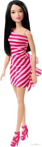 Parti Barbie - Piros csíkos ruhában