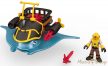 Fisher-Price Imaginext kalózos játékszett - Némó kapitány és rája