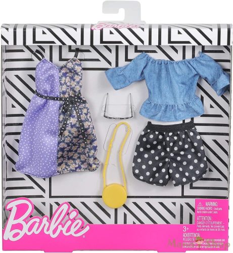 Barbie ruha szettek 2-es csomag (FXJ68)