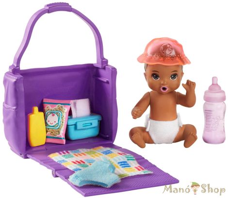 Barbie Skipper Babysitters - Pelenkázószett kisbabával