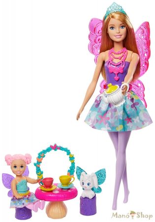 Barbie Dreamtopia Tea parti tündérbabaval és kiegészítőkkel