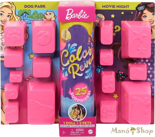 Barbie Color Reveal Ultimate Meglepetés Szett - Kutyapark és Mozizás