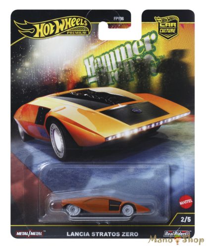 Hot Wheels Premium - Hammer Drop - Lancia Stratos Zero (sérült csomagolás)